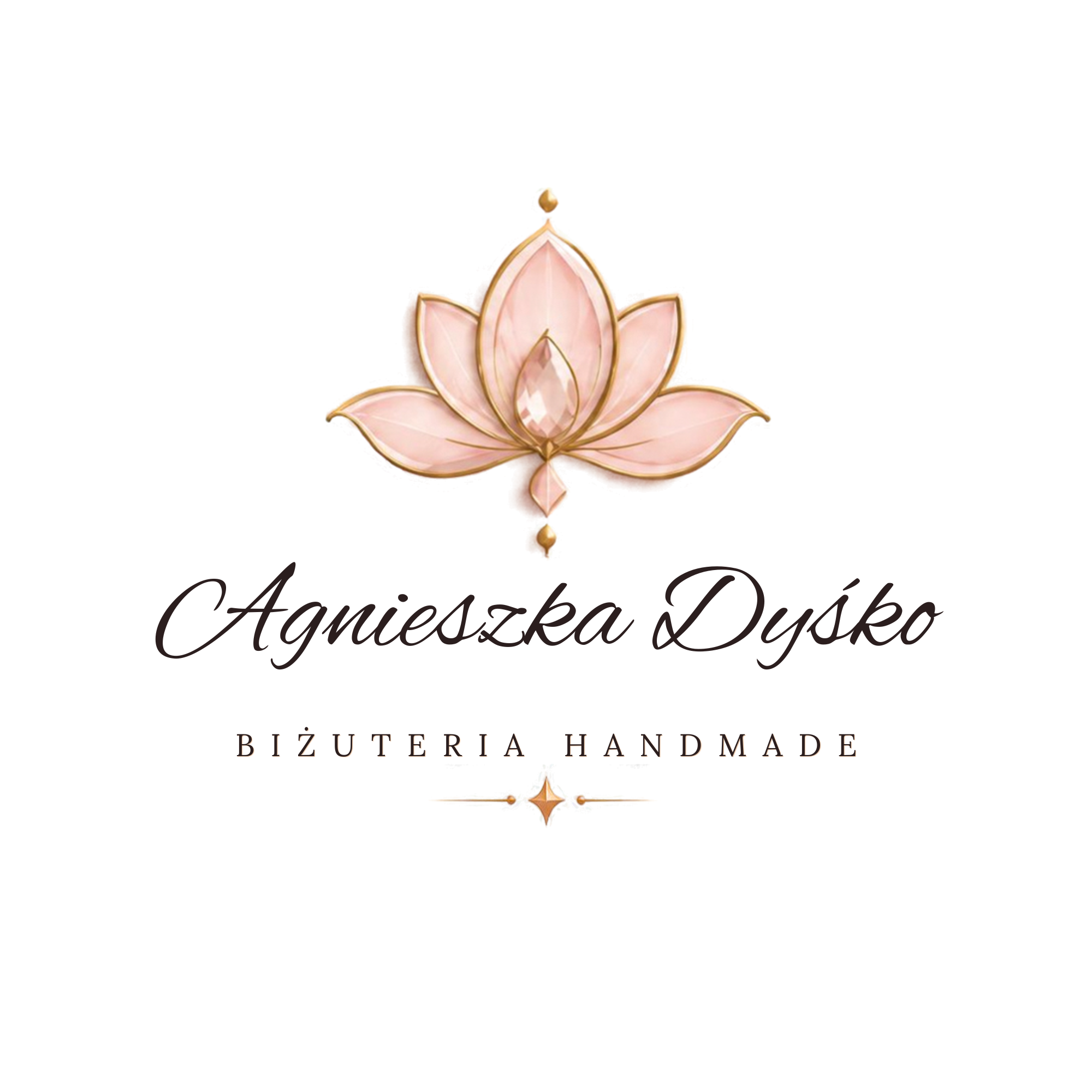 Logo Agnieszka Dyśko - autorska biżuteria handmade i sutasz